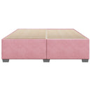 sengeramme 200x200 cm fløjl pink