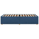 sengeramme uden madras 80x200 cm stof blå