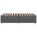 Sengeramme uden madras Mørkegrå 90x200 cm Stof