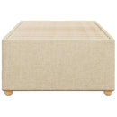 sengeramme uden madras 90x200 cm stof cremefarvet