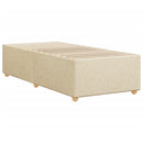 sengeramme uden madras 90x200 cm stof cremefarvet
