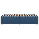 sengeramme uden madras 90x200 cm stof blå