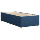 sengeramme uden madras 90x200 cm stof blå