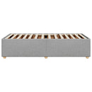 Sengeramme uden madras Lysegrå 100x200 cm Stof