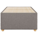 Sengeramme uden madras Taupe 100x200 cm Stof