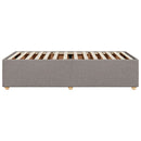 Sengeramme uden madras Taupe 100x200 cm Stof