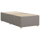 Sengeramme uden madras Taupe 100x200 cm Stof