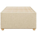 Sengeramme uden madras Creme 100x200 cm Stof