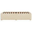 Sengeramme uden madras Creme 100x200 cm Stof