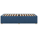 sengeramme uden madras 100x200 cm stof blå