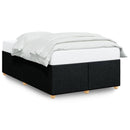 sengeramme uden madras 120x190 cm stof sort