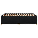 sengeramme uden madras 120x190 cm stof sort