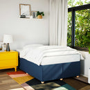 sengeramme uden madras 120x190 cm stof blå