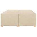 Sengeramme uden madras Creme 120x200 cm Stof