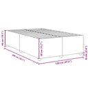Sengeramme uden madras Creme 120x200 cm Stof