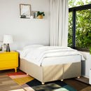Sengeramme uden madras Creme 120x200 cm Stof