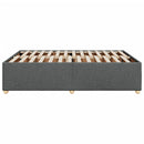 sengeramme uden madras 140x190 cm stof mørkegrå