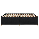 sengeramme uden madras 140x190 cm stof sort