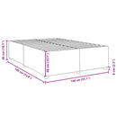 sengeramme uden madras 140x190 cm stof sort