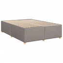 sengeramme uden madras 140x190 cm stof gråbrun