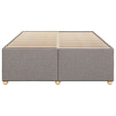 sengeramme uden madras 140x190 cm stof gråbrun