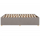 sengeramme uden madras 140x190 cm stof gråbrun