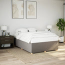 sengeramme uden madras 140x190 cm stof gråbrun