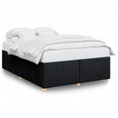 sengeramme uden madras 140x200 cm stof sort