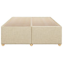 sengeramme uden madras 140x200 cm stof cremefarvet