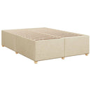 sengeramme uden madras 160x200 cm stof cremefarvet