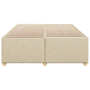 sengeramme uden madras 160x200 cm stof cremefarvet