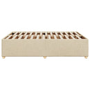 sengeramme uden madras 160x200 cm stof cremefarvet