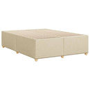 sengeramme uden madras 160x200 cm stof cremefarvet