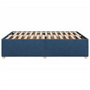 sengeramme uden madras 160x200 cm stof blå