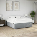 sengeramme uden madras 180x200 cm stof lysegrå
