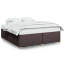 sengeramme uden madras 180x200 cm stof mørkebrun