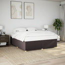 sengeramme uden madras 180x200 cm stof mørkebrun