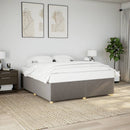 sengeramme uden madras 180x200 cm stof gråbrun