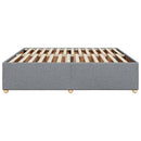 sengeramme uden madras 200x200 cm stof lysegrå