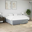 sengeramme uden madras 200x200 cm stof lysegrå