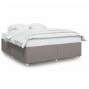 sengeramme uden madras 200x200 cm stof gråbrun