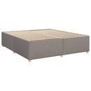 sengeramme uden madras 200x200 cm stof gråbrun