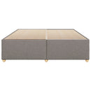 sengeramme uden madras 200x200 cm stof gråbrun