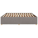 sengeramme uden madras 200x200 cm stof gråbrun