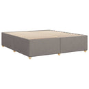 sengeramme uden madras 200x200 cm stof gråbrun