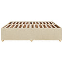 sengeramme uden madras 200x200 cm stof cremefarvet