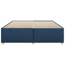 sengeramme uden madras 200x200 cm stof blå