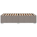 sengeramme uden madras 80x200 cm stof gråbrun