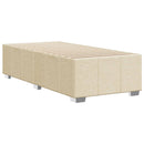 sengeramme uden madras 90x190 cm stof cremefarvet