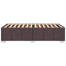 Sengeramme uden madras Mørkebrun 90x200 cm Stof
